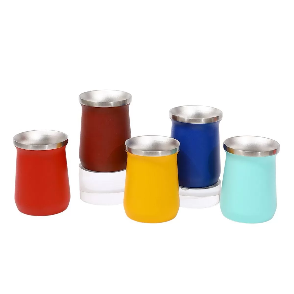 Cuia Térmica Matte com bomba em aço inox 240 ml para Chimarrão e Tereré